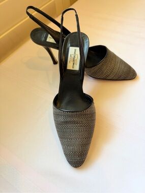 Vintage Diego Della Valle Pointed Toe Sling-back Heels Size 8